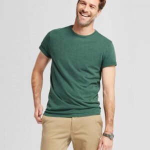 Mens-Standard-Short-Sleeve-V-Neck-T-Shirt